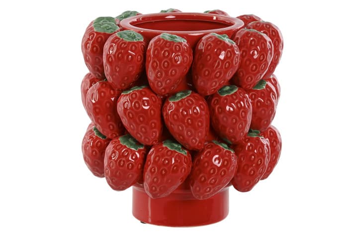 Vaza Red Strawberries din Ceramica D20x21cm