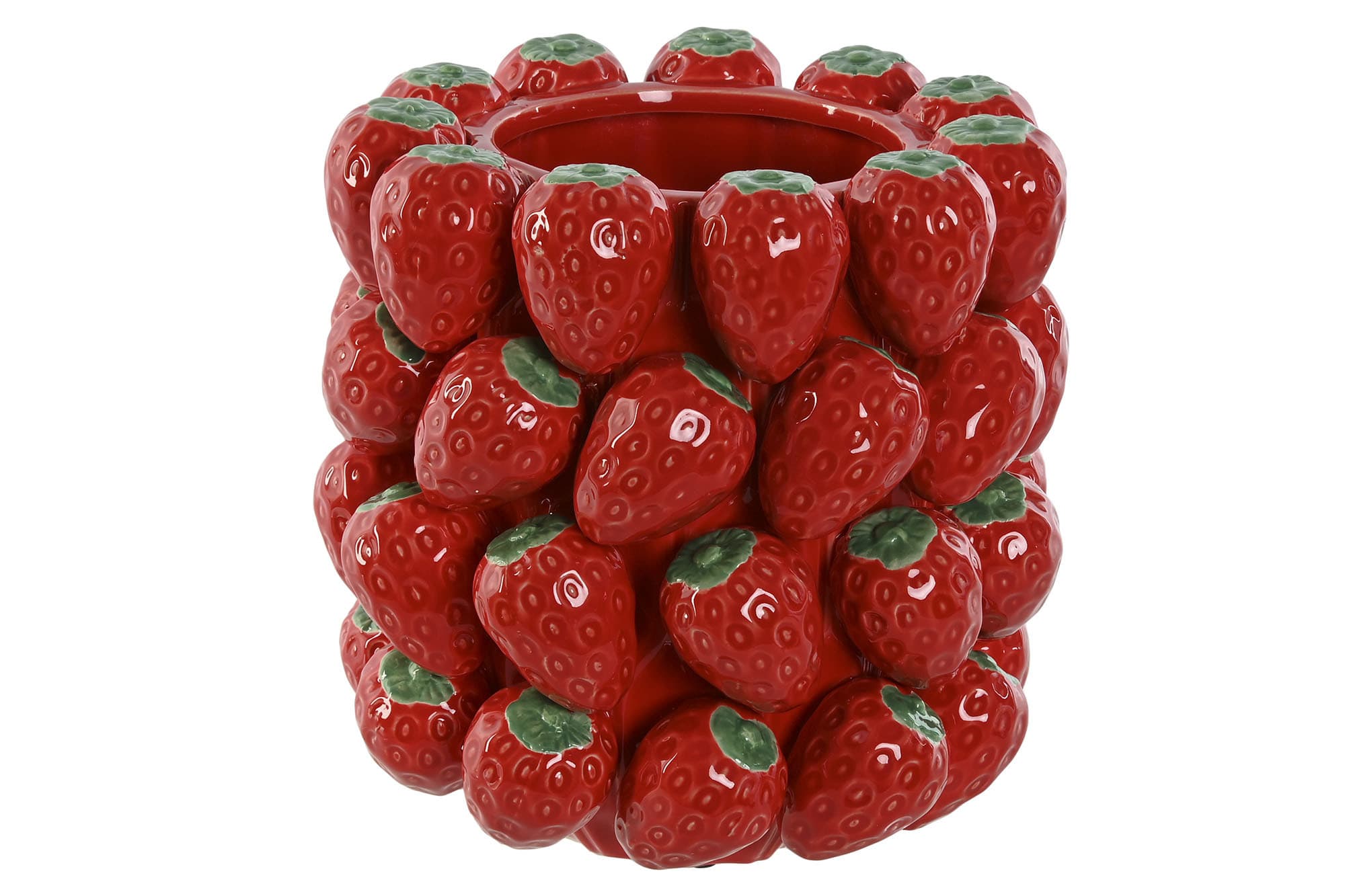 Vaza Red Strawberries din Ceramica D23x34cm