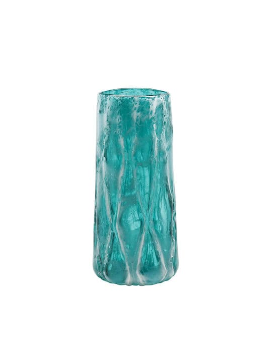 Vaza Turquoise din Sticla D18x39m