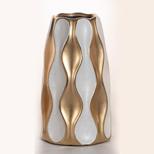 Vaza White Gold din Ceramica D15x31cm
