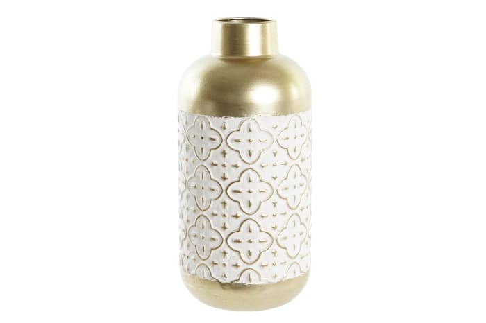 Vaza White Gold din Metal D16x34cm