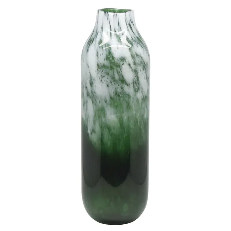 Vaza White Green din Sticla D14x46cm