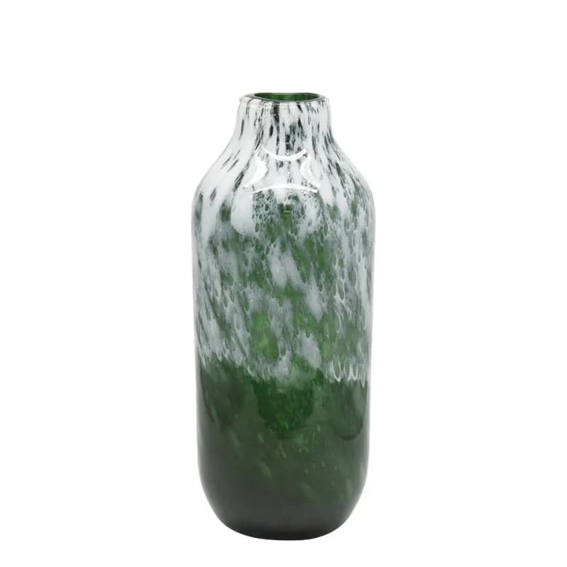 Vaza White Green din Sticla D15x35cm