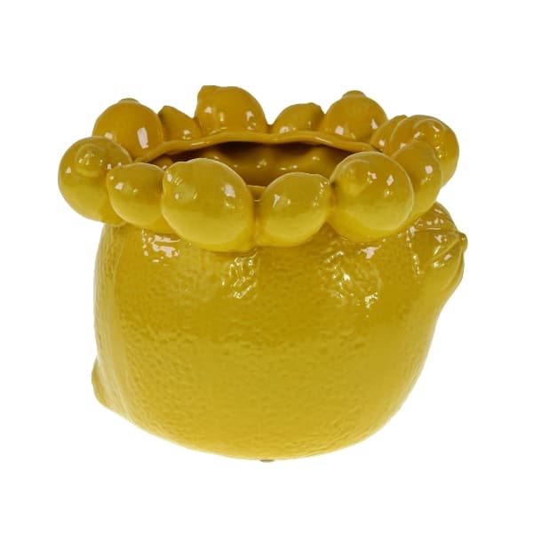 Vaza Yellow Lemons din Ceramica D24x19cm
