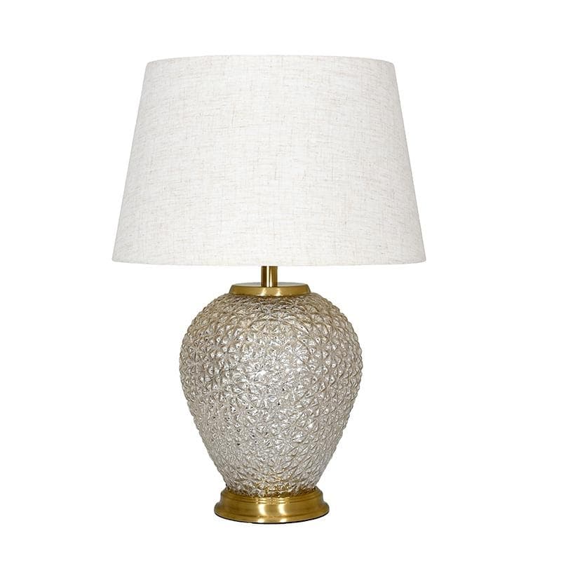 Veioza Beige Gold din Sticla D28x55cm