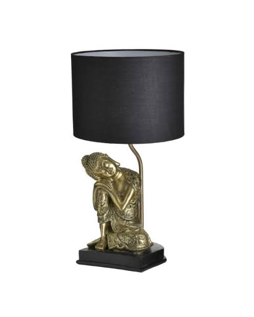 Veioza Golden Black Budha din Rasina D26x50cm
